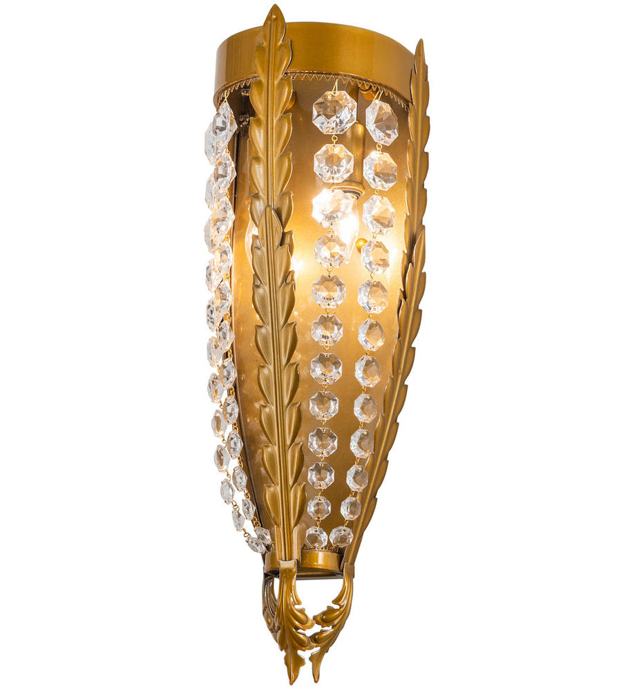 6" Wide Chrisanne Crystal Wall Sconce