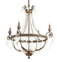 2nd Avenue Designs White 212391 - 34" Wide Antonia 4 Light Chandelier