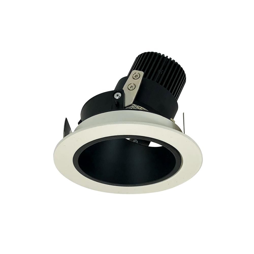 4" Iolite LED Round Adjustable Deep Reflector, 1000lm / 14W, 2700K, Black Reflector / White