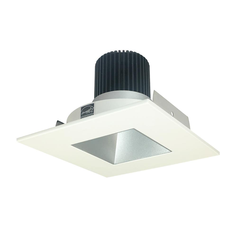 4" Iolite LED Square Reflector with Square Aperture, 1000lm / 14W, 2700K, Haze Reflector / White