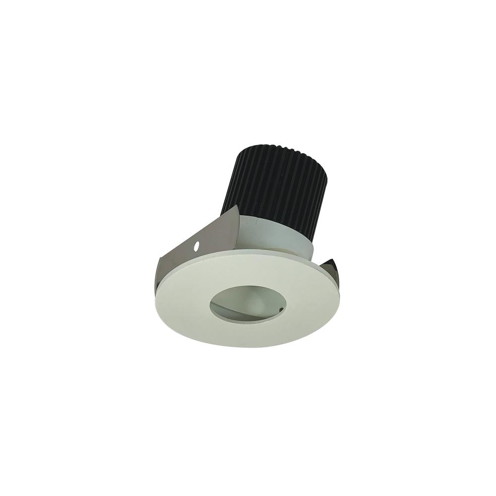 2" Iolite LED Round Adjustable Pinhole, 1000lm / 14W, 5000K, White Pinhole / White Flange