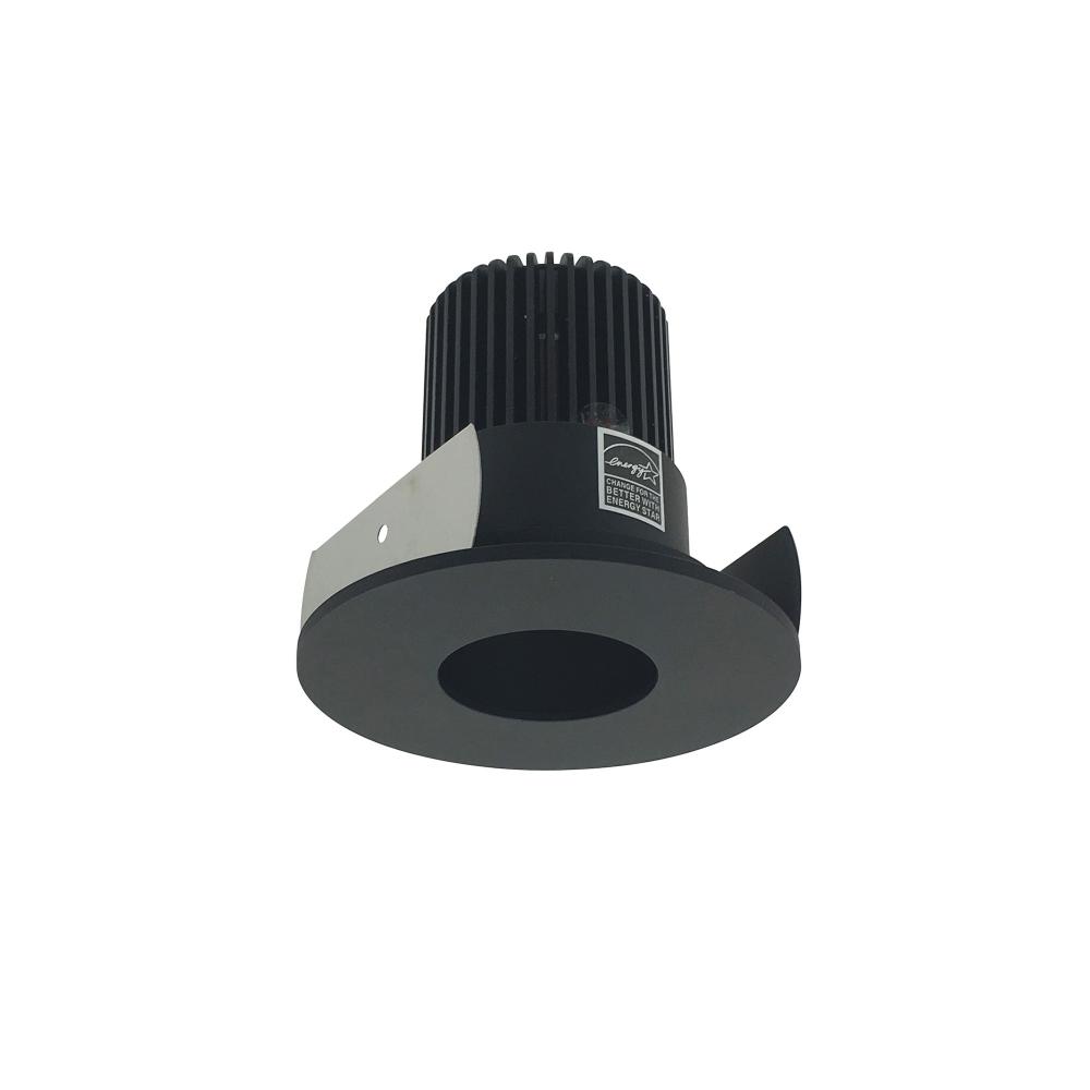 2" Iolite LED Round Pinhole, 1000lm / 14W, 3000K, Black Pinhole / Black Flange