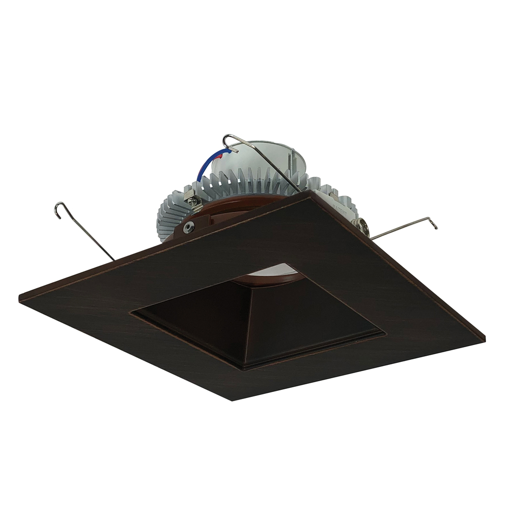 6" Cobalt Click Square Retrofit Reflector with Square Aperture, 750lm / 10W, 3000K, Bronze