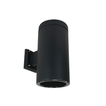 Nora NYLS3-6W1L235FC12BBB - 6" Sapphire III Wall Mount Black Cylinder, Black Reflector/Black Flange, 120-277; 0-10V Dimming,