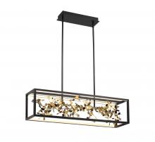 Lib & Co. US 10107-02 - Terlizzi, Medium Linear LED Chandelier, Matte Black