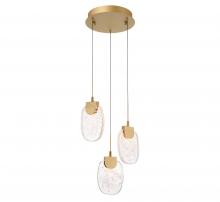 Lib & Co. US 12288-030 - Castelo, 3 Light LED Pendant, Painted Antique Brass