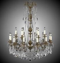 American Brass & Crystal CH2058-A-02G-PI - 6+12 Light Finisterra with draping Chandelier