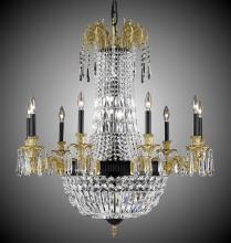 American Brass & Crystal CH2143-P-02G-ST - 9+9 Light Finisterra Chandelier