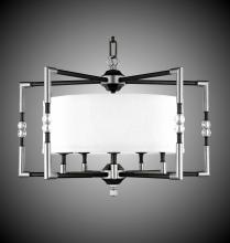 American Brass & Crystal CH3703-35S-ST-PG - 5 Light Magro Drum Shade Chandelier