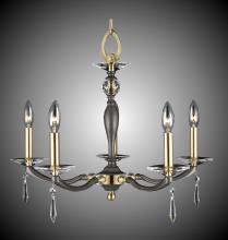 American Brass & Crystal CH5323-SP-37G-38G-ST - 5 Light Kensington Chandelier
