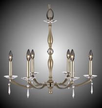 American Brass & Crystal CH5325-SP-32G-ST - 6 Light Kensington Chandelier