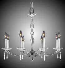 American Brass & Crystal CH5326-SP-35S-36G-ST - 8 Light Kensington Chandelier