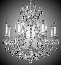 American Brass & Crystal CH7014-O-13S-ST - 8 Light Parisian Chandelier