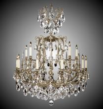 American Brass & Crystal CH7028-A-07G-PI - 10+5 Light Parisian Chandelier