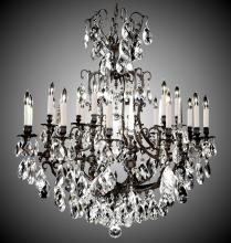 American Brass & Crystal CH7036-O-23S-PI - 12+6 Light Parisian Chandelier