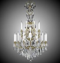 American Brass & Crystal CH7336-A-12G-PI - 8+16 Light Parisian Chandelier