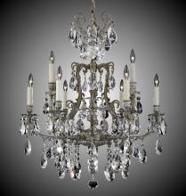 American Brass & Crystal CH7423-A-21S-ST - 6+3 Light Parisian Chandelier