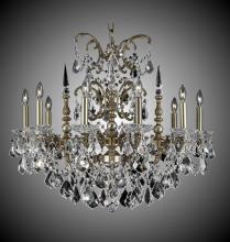 American Brass & Crystal CH9381-O-10G-ST - 10 Light Venetian Chandelier