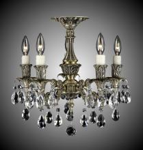 American Brass & Crystal FM2015-O-08G-PI - 5 Light Finisterra Flush Mount