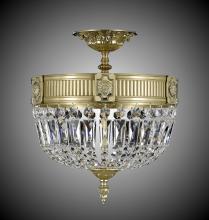 American Brass & Crystal FM2151-P-23S - 3 Light Finisterra Semi Flush