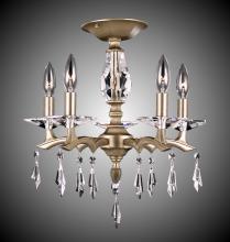 American Brass & Crystal FM5522-G-38G-ST - 5 Light Kaya Flush Mount