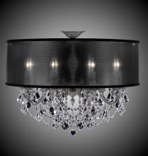 American Brass & Crystal FM6541-A-10G-PI-HL - 8 Light Llydia Semi Flush