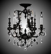 American Brass & Crystal FM7010-O-23S-ST - 3 Light Parisian Flush Mount