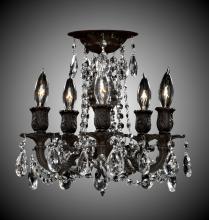 American Brass & Crystal FM9201-A-21S - 5 Light Biella Flush Mount