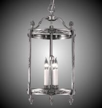 American Brass & Crystal LT2113-07G-ST - 3 Light 13 inch Lantern with Clear Curved Glass