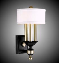 American Brass & Crystal WS5401-37G-38G-ST-HL - 4 Light Kensington Extened Wall Sconce with Shade