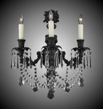 American Brass & Crystal WS9063-O-07G-PI - 3 Light Finisterra Torch Wall Sconce