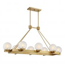 Savoy House 1-1016-8-322 - Darien 8-Light Linear Chandelier in Warm Brass