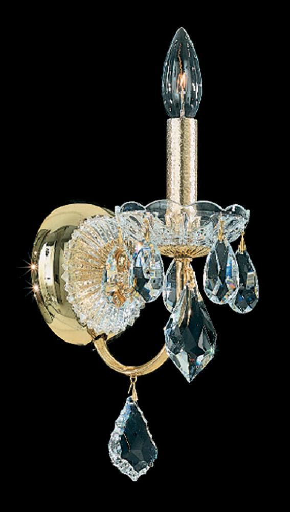 Century 1 Light 120V Wall Sconce in Heirloom Gold with Heritage Handcut Crystal