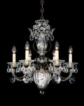 Schonbek 1870 1246-22 - Bagatelle 7 Light 120V Chandelier in Heirloom Gold with Heritage Handcut Crystal