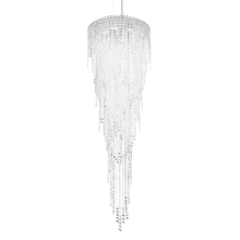 Schonbek 1870 CH2413N-401O - Chantant 6 Light 120V Pendant in Polished Stainless Steel with Optic Crystal