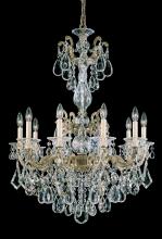 Schonbek 1870 5008-48 - La Scala 10 Light 120V Chandelier in Antique Silver with Heritage Handcut Crystal