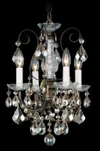 Schonbek 1870 3648-40H - New Orleans 4 Light 120V Chandelier in Polished Silver with Heritage Handcut Crystal