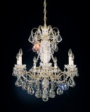 Schonbek 1870 3656-40S - New Orleans 7 Light 120V Chandelier in Polished Silver with Clear Crystals from Swarovski