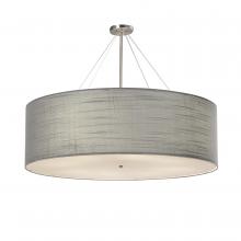 Justice Design Group FAB-9599-GRAY-NCKL - Classic 60" Drum Pendant