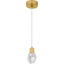 Quoizel PCSKY1505BRG - Skye Brushed Gold Mini Pendant