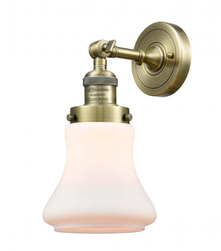 Bellmont - 1 Light - 7 inch - Antique Brass - Adjustable Sconce