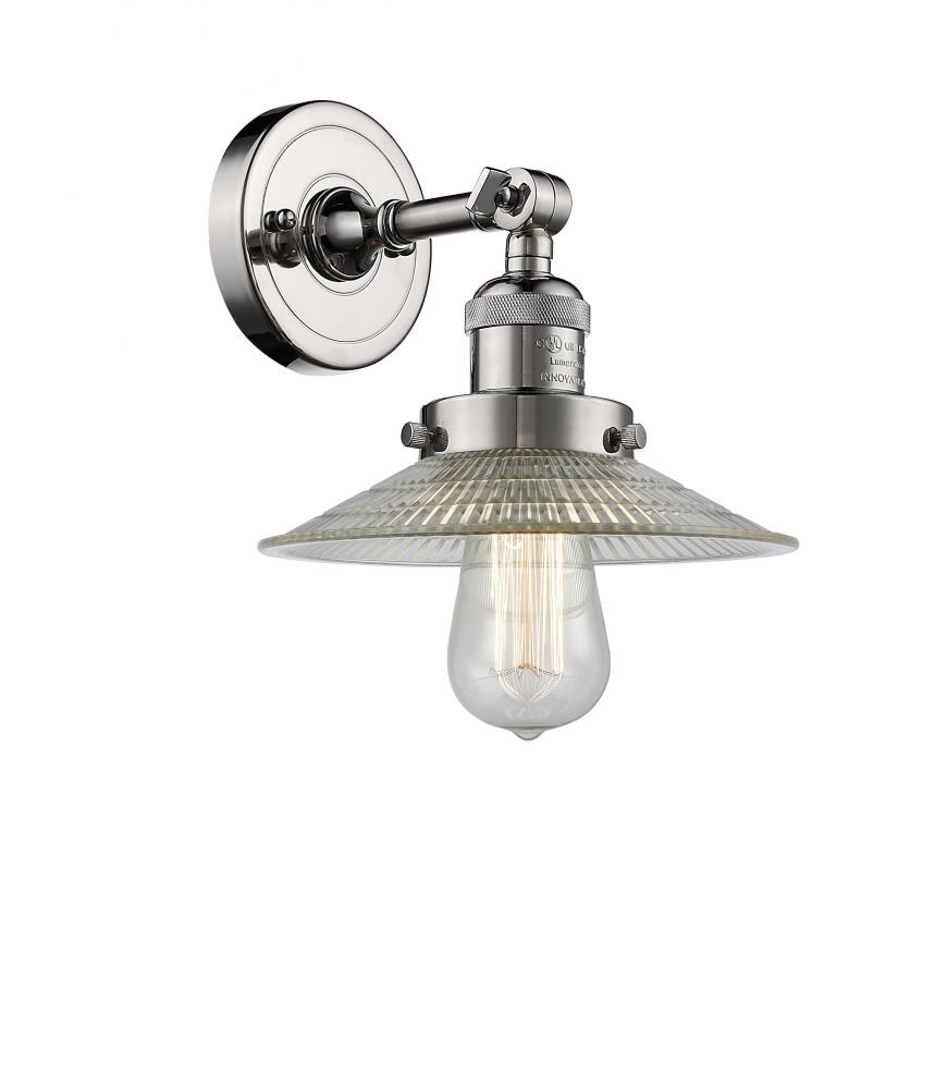 Halophane - 1 Light - 9 inch - Polished Nickel - Adjustable Sconce