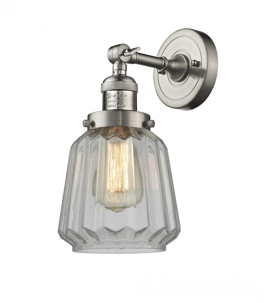 Chatham - 1 Light - 7 inch - Brushed Satin Nickel - Adjustable Sconce