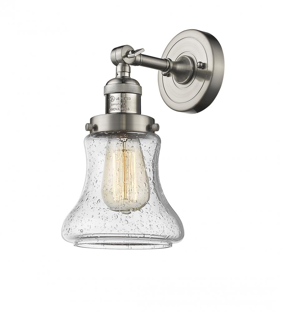 Bellmont - 1 Light - 7 inch - Brushed Satin Nickel - Adjustable Sconce