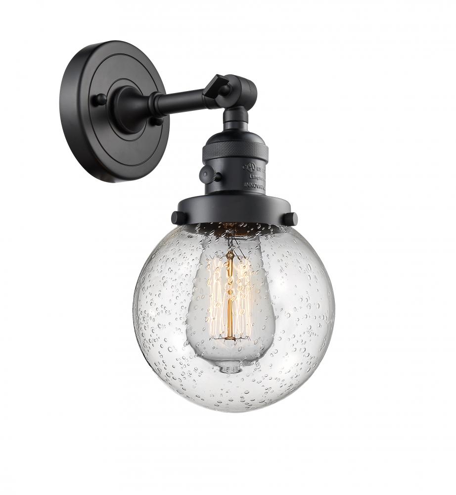 Beacon - 1 Light - 6 inch - Matte Black - Adjustable Sconce