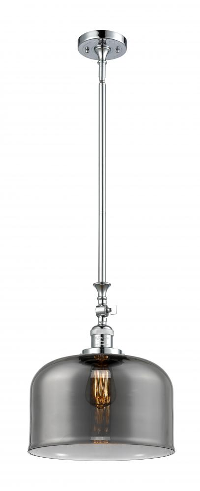Bell - 1 Light - 12 inch - Polished Chrome - Stem Hung - Adjustable Mini Pendant