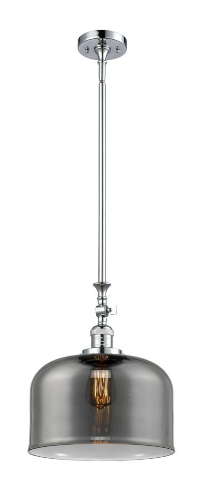 Bell - 1 Light - 12 inch - Polished Chrome - Stem Hung - Adjustable Mini Pendant