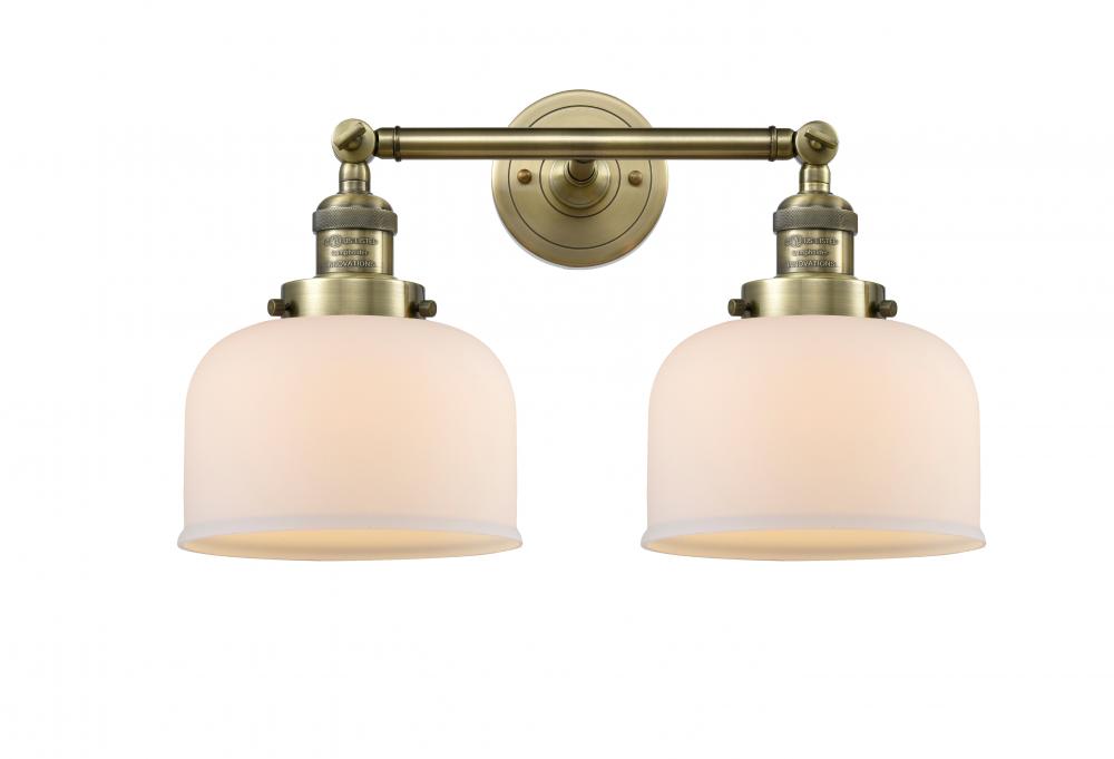 Bell - 2 Light - 19 inch - Antique Brass - Adjustable Bath Vanity Light