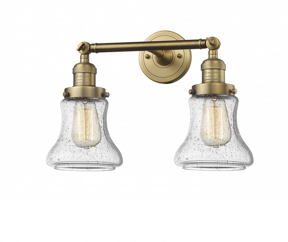 Bellmont - 2 Light - 17 inch - Brushed Brass - Adjustable Bath Vanity Light