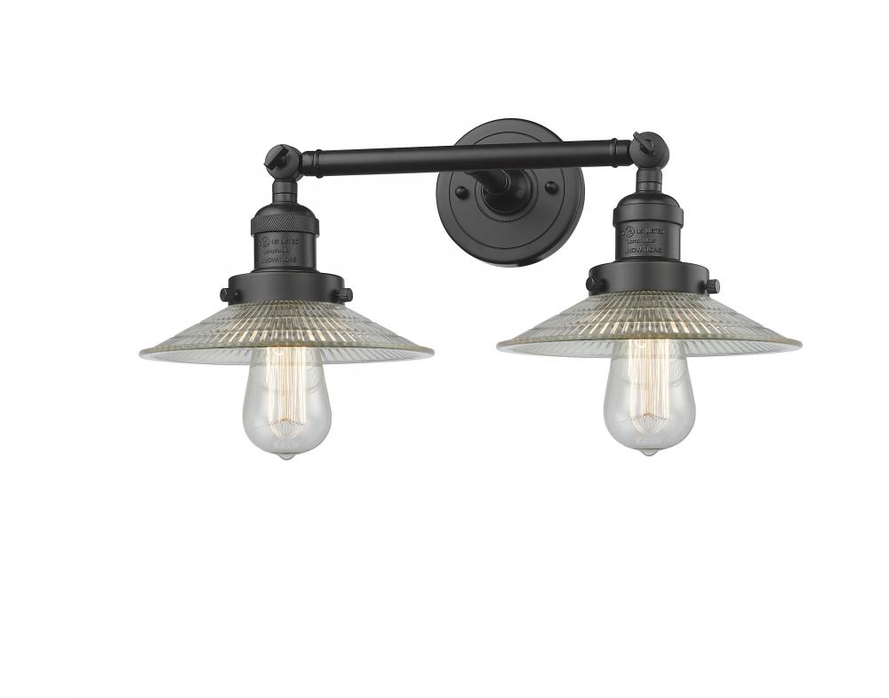 Halophane - 2 Light - 18 inch - Oil Rubbed Bronze - Adjustable Bath Vanity Light